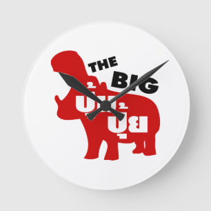 DAS BIG PUM PUI Ō Fat in Thai Language Runde Wanduhr