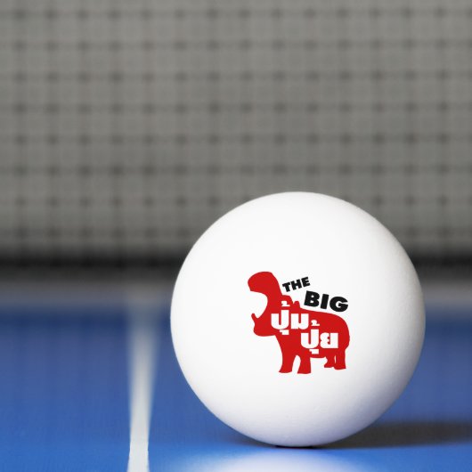 DAS BIG PUM PUI Ō Fat in Thai Language Tischtennisball (Netto)