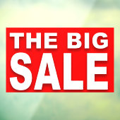 Das BIG RED SALE Sign Window Fensteraufkleber (Blatt 3)