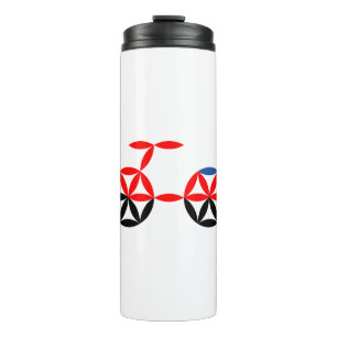 Das Bike des Lebens - heilige Formen. Thermosbecher