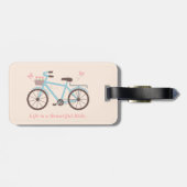 Das Bike Zitat Leben ist eine schöne Reise Gepäckanhänger (Rückseite horizontal)