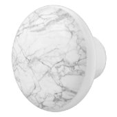 Das Bild aus weißem und grauem Marmor Keramikknauf (Rechts)