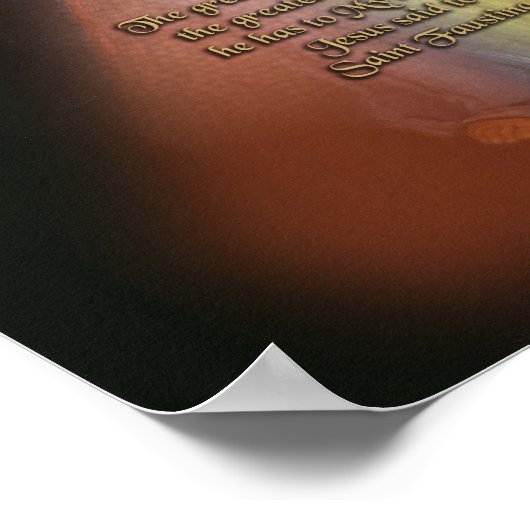 Das Bild der göttlichen Barmherzigkeit ist größer Poster (Ecke)