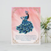 Das Bild der Personalisierten Pfauenlandschaft (Stehend Vorderseite)