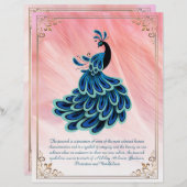 Das Bild der Personalisierten Pfauenlandschaft (Vorne/Hinten)