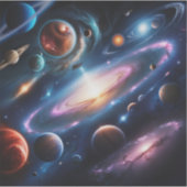 Das Bild der Planeten Aufkleber (Vorderseite)