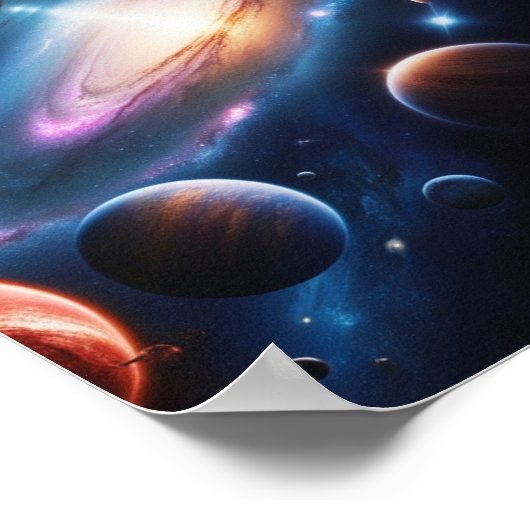 Das Bild der Planeten Poster (Ecke)