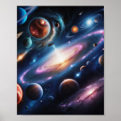 Das Bild der Planeten Poster (Vorne)