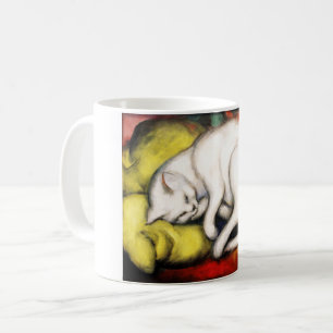 Das Bild der weißen Katze von Franz Marc Kaffeetasse