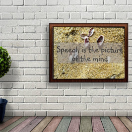 Das Bild des Sprichwort-Posters der Geisteswisshei Poster