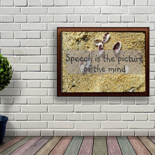 Das Bild des Sprichwort-Posters der Geisteswisshei Poster