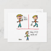 Das Bild fallen lassen Postkarte (Vorne/Hinten)