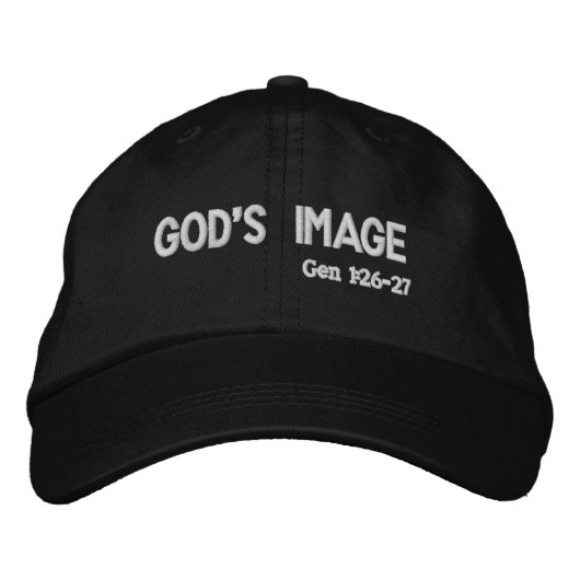 Das Bild Gottes Bestickte Baseballkappe (Vorderseite)