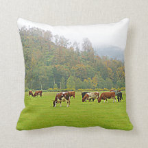 Das Bild Ihres Bauernhofs auf dem Kissen 