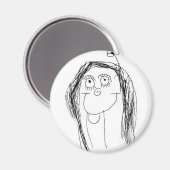 Das Bild Ihres Kindes - Muttertagsgeschenk Magnet (Vorderseite/Rückseite)