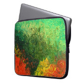 das Bild in Öl gemalt. Ölfarbe im Hintergrund. Laptopschutzhülle (Vorderseite Links)