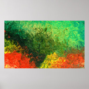 das Bild in Öl gemalt. Ölfarbe im Hintergrund. Poster