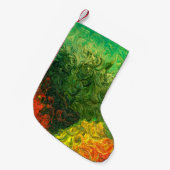 das Bild in Öl gemalt. Ölfarbe Kleiner Weihnachtsstrumpf (Vorderansicht (hängend))