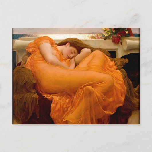 Das Bild vom Juni von Frederic Leighton Postkarte (Vorderseite)