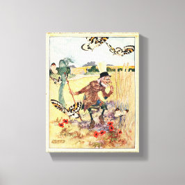 Das Bild vom Schmetterling Whisperer-Vintage Leinwanddruck