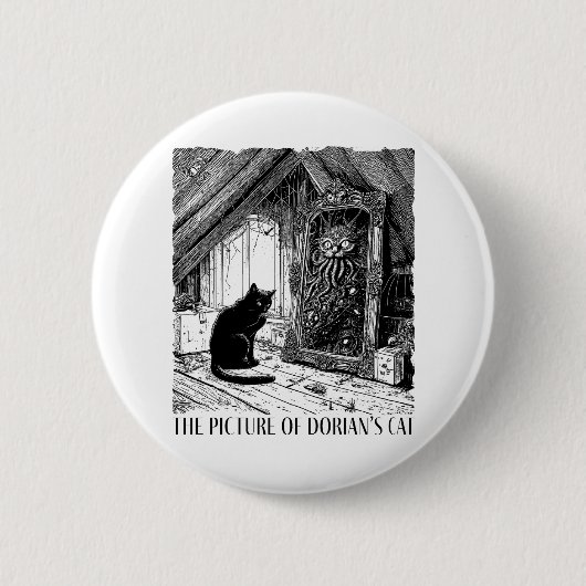 Das Bild von Dorians Katze Button (Vorderseite)