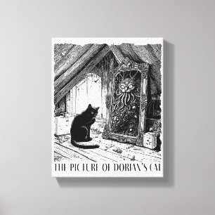 Das Bild von Dorians Katze Leinwanddruck