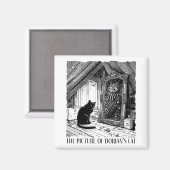 Das Bild von Dorians Katze Magnet (Vorderseite/Rückseite)