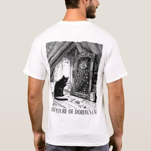 Das Bild von Dorians Katzenfront und -rückseite T-Shirt (Rückseite)