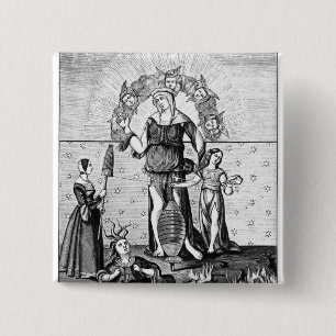 Das Bild von Freifrau Astrology mit den drei Button