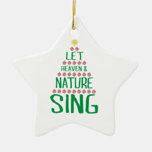 Das Bild von Himmel und Natur gelassen Weihnachtsb Keramik Ornament