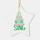 Das Bild von Himmel und Natur gelassen Weihnachtsb Keramik Ornament (Links)