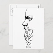 Das Bild von Sokrates Postkarte (Vorne/Hinten)