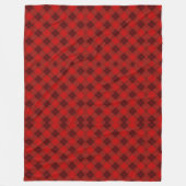 Das Bild zeigt eine reversible Decke mit einem rot (Vorderseite)
