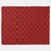 Das Bild zeigt eine reversible Decke mit einem rot (Vorderseite (Horizontal))