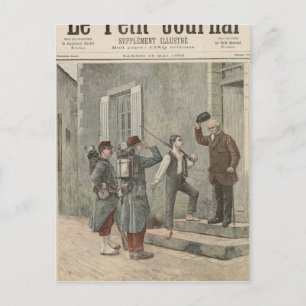 Das Billet nach einem Gemälde von Cres Postkarte