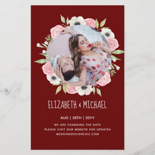 Das billigste FOTO ändert das Datum des Blumenscha (Vorderseite)