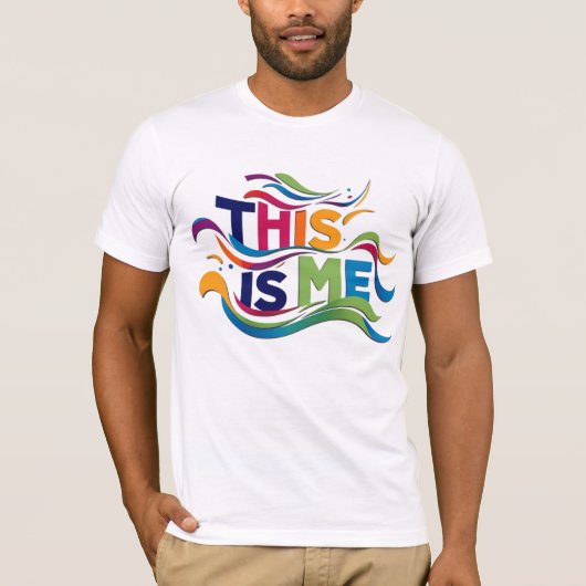 "Das bin ich: das Design von T - Shirt stärken" (Vorderseite)