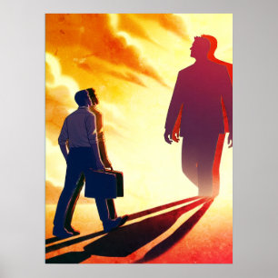 Das bin ich + Das ist, wer ich an einer Wand sein Poster