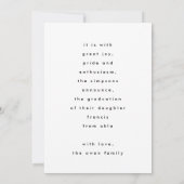 Das bin ich | Moderner GRAD Fade Text | FOTO Ankündigung (Rückseite)