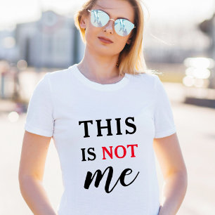 Das bin ich nicht Lustige Zitate Rot Schwarz T-Shirt