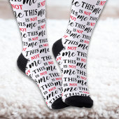 Das bin ich nicht | Trendy Humore Typografy Funny Socken