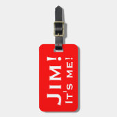 Das bin ich! Personalisierte Gepäckanhänger. Gepäckanhänger (Vorderseite vertikal)