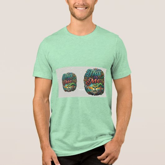 Das bin ich T-Shirt Tri-Blend Shirt (Vorderseite)