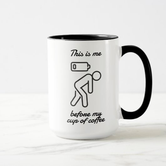 Das bin ich vor meinem Kaffee Tasse (Rechts)