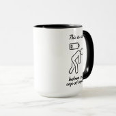 Das bin ich vor meinem Kaffee Tasse (VorderseiteRechts)