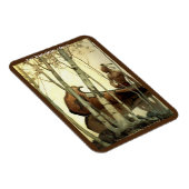 "Das Birkenrindenkanu" Magnet (Rechte Seite)