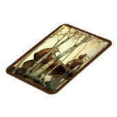 "Das Birkenrindenkanu" Magnet (Linke Seite)