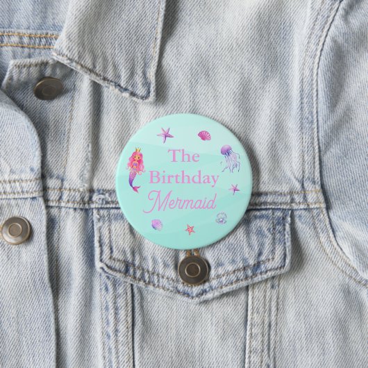 Das Birthday Mermaid-Party Button (Beispiel)