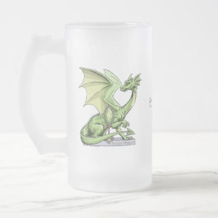 Das Birthstone des Augusts Drache: Peridot Mattglas Bierglas