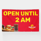 Das bis 2 Uhr morgens geöffnete Burger-Restaurant  Banner (Horizontal)